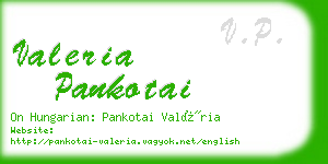 valeria pankotai business card